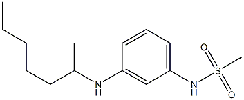 N-[3-(heptan-2-ylamino)phenyl]methanesulfonamide Struktur