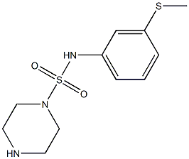 N-[3-(methylsulfanyl)phenyl]piperazine-1-sulfonamide Struktur