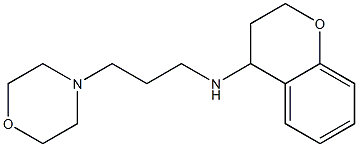 N-[3-(morpholin-4-yl)propyl]-3,4-dihydro-2H-1-benzopyran-4-amine Struktur