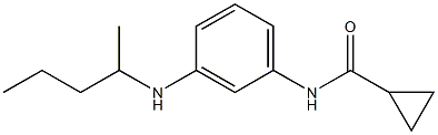 N-[3-(pentan-2-ylamino)phenyl]cyclopropanecarboxamide Struktur