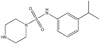 N-[3-(propan-2-yl)phenyl]piperazine-1-sulfonamide Struktur