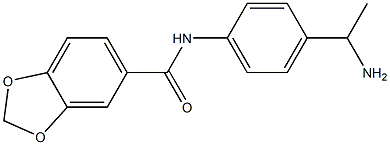 N-[4-(1-aminoethyl)phenyl]-1,3-benzodioxole-5-carboxamide Struktur