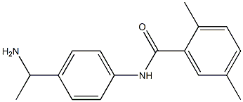 N-[4-(1-aminoethyl)phenyl]-2,5-dimethylbenzamide Struktur