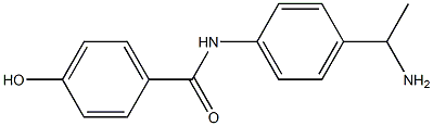 N-[4-(1-aminoethyl)phenyl]-4-hydroxybenzamide Struktur