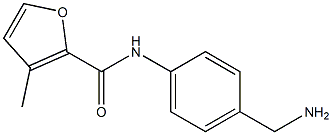 N-[4-(aminomethyl)phenyl]-3-methyl-2-furamide Struktur