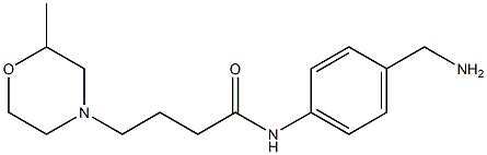 N-[4-(aminomethyl)phenyl]-4-(2-methylmorpholin-4-yl)butanamide Struktur