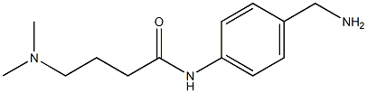 N-[4-(aminomethyl)phenyl]-4-(dimethylamino)butanamide Struktur