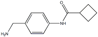 N-[4-(aminomethyl)phenyl]cyclobutanecarboxamide Struktur