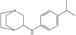 N-[4-(propan-2-yl)phenyl]-1-azabicyclo[2.2.2]octan-3-amine Struktur