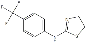 N-[4-(trifluoromethyl)phenyl]-4,5-dihydro-1,3-thiazol-2-amine Struktur