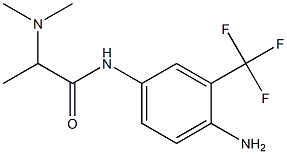 N-[4-amino-3-(trifluoromethyl)phenyl]-2-(dimethylamino)propanamide Struktur