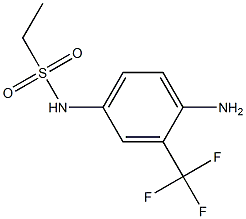 N-[4-amino-3-(trifluoromethyl)phenyl]ethanesulfonamide Struktur