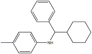 N-[cyclohexyl(phenyl)methyl]-4-methylaniline Struktur