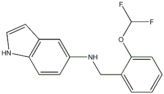 N-{[2-(difluoromethoxy)phenyl]methyl}-1H-indol-5-amine Struktur