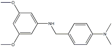 N-{[4-(dimethylamino)phenyl]methyl}-3,5-dimethoxyaniline Struktur