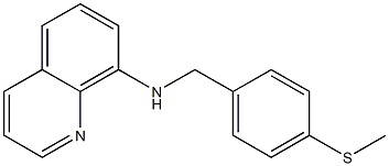 N-{[4-(methylsulfanyl)phenyl]methyl}quinolin-8-amine Struktur