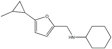 N-{[5-(2-methylcyclopropyl)furan-2-yl]methyl}cyclohexanamine Struktur