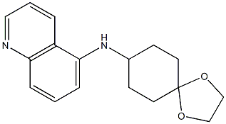 N-{1,4-dioxaspiro[4.5]decan-8-yl}quinolin-5-amine Struktur