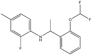 N-{1-[2-(difluoromethoxy)phenyl]ethyl}-2-fluoro-4-methylaniline Struktur