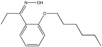 N-{1-[2-(hexyloxy)phenyl]propylidene}hydroxylamine Struktur