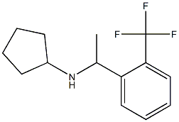 N-{1-[2-(trifluoromethyl)phenyl]ethyl}cyclopentanamine Struktur