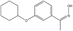 N-{1-[3-(cyclohexyloxy)phenyl]ethylidene}hydroxylamine Struktur