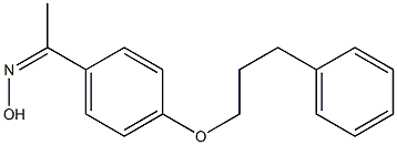 N-{1-[4-(3-phenylpropoxy)phenyl]ethylidene}hydroxylamine Struktur