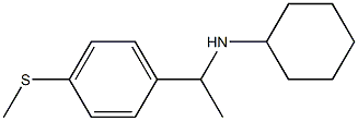 N-{1-[4-(methylsulfanyl)phenyl]ethyl}cyclohexanamine Struktur