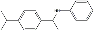 N-{1-[4-(propan-2-yl)phenyl]ethyl}aniline Struktur