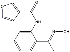 N-{2-[(1E)-N-hydroxyethanimidoyl]phenyl}-3-furamide Struktur