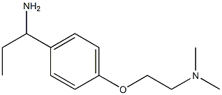 N-{2-[4-(1-aminopropyl)phenoxy]ethyl}-N,N-dimethylamine Struktur