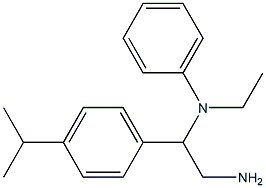 N-{2-amino-1-[4-(propan-2-yl)phenyl]ethyl}-N-ethylaniline Struktur