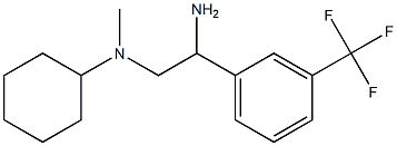 N-{2-amino-2-[3-(trifluoromethyl)phenyl]ethyl}-N-methylcyclohexanamine Struktur