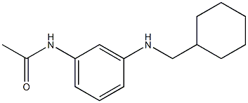 N-{3-[(cyclohexylmethyl)amino]phenyl}acetamide Struktur