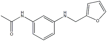 N-{3-[(furan-2-ylmethyl)amino]phenyl}acetamide Struktur