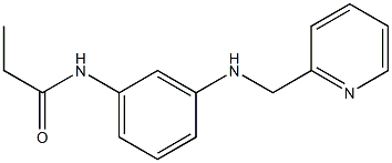 N-{3-[(pyridin-2-ylmethyl)amino]phenyl}propanamide Struktur