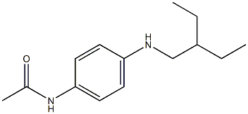 N-{4-[(2-ethylbutyl)amino]phenyl}acetamide Struktur