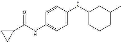 N-{4-[(3-methylcyclohexyl)amino]phenyl}cyclopropanecarboxamide Struktur