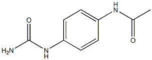 N-{4-[(aminocarbonyl)amino]phenyl}acetamide Struktur