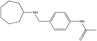 N-{4-[(cycloheptylamino)methyl]phenyl}acetamide Struktur