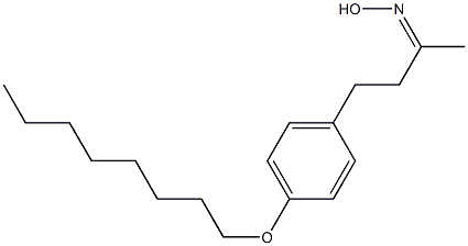 N-{4-[4-(octyloxy)phenyl]butan-2-ylidene}hydroxylamine Struktur