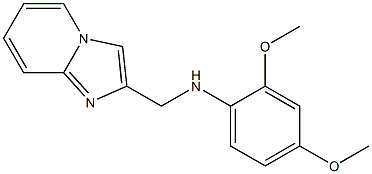 N-{imidazo[1,2-a]pyridin-2-ylmethyl}-2,4-dimethoxyaniline Struktur