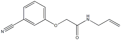 N-allyl-2-(3-cyanophenoxy)acetamide Struktur