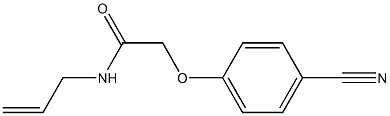 N-allyl-2-(4-cyanophenoxy)acetamide Struktur