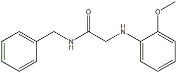 N-benzyl-2-[(2-methoxyphenyl)amino]acetamide Struktur