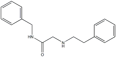 N-benzyl-2-[(2-phenylethyl)amino]acetamide Struktur