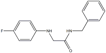 N-benzyl-2-[(4-fluorophenyl)amino]acetamide Struktur