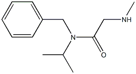 N-benzyl-N-isopropyl-2-(methylamino)acetamide Struktur