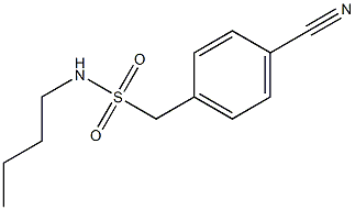 N-butyl(4-cyanophenyl)methanesulfonamide Struktur