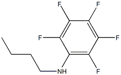 N-butyl-2,3,4,5,6-pentafluoroaniline Struktur